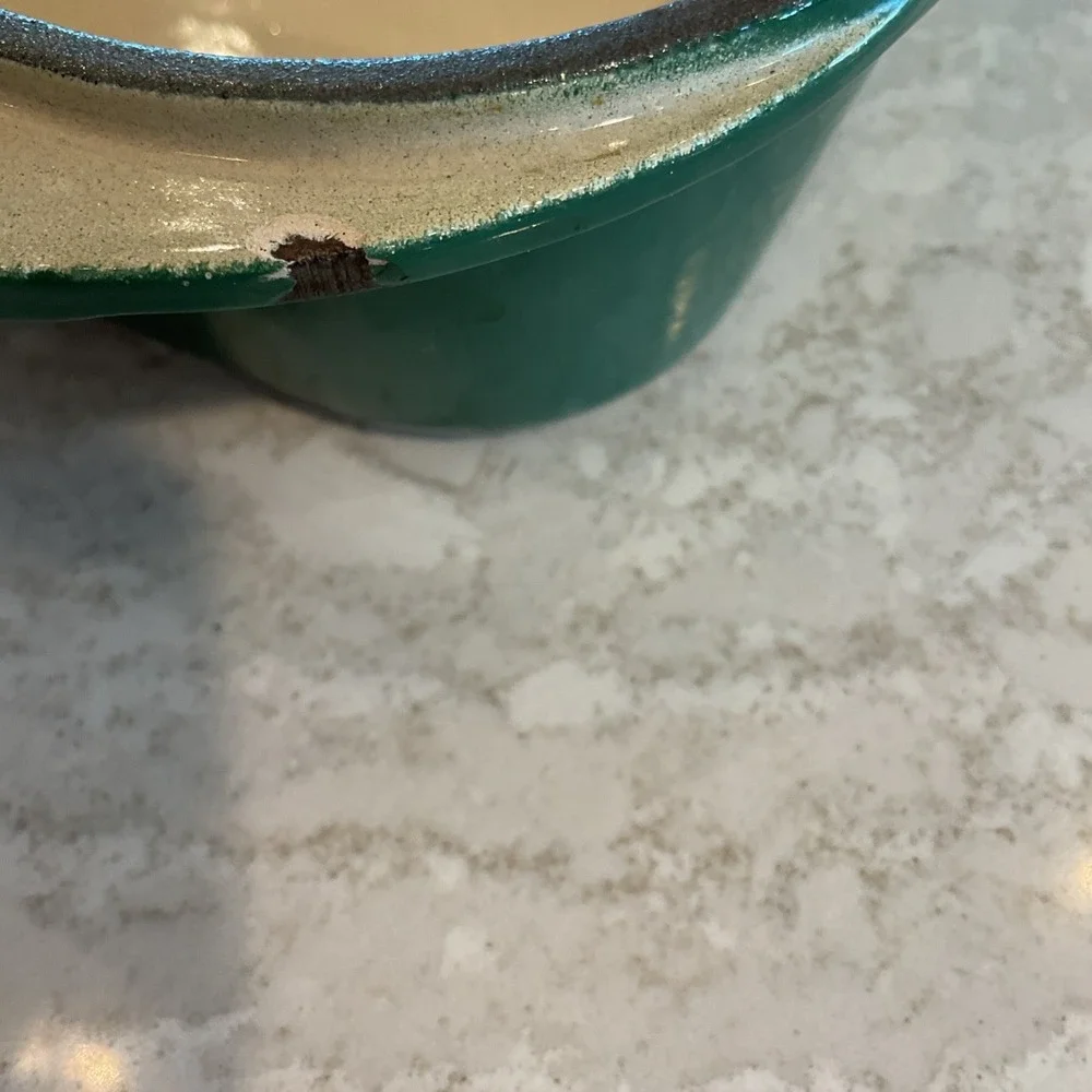 Le Creuset #40 Lasagna Baking Pan Enameled Cast Forest Gradient Green France